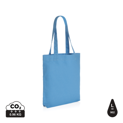 IMPACT AWARE™ 285 GSM RCANVAS TOTE BAG in Tranquil Blue.