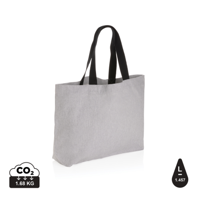 Picture of IMPACT AWARE™ 240 GSM RCANVAS LARGE TOTE UNDYED in Grey.