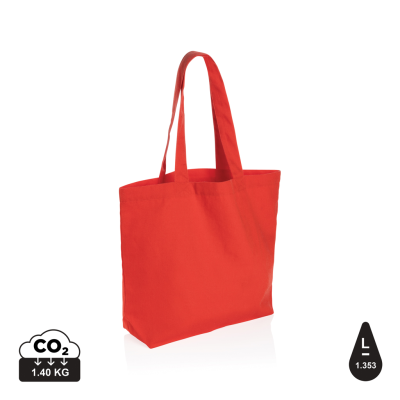 Picture of IMPACT AWARE™ 240 GSM RCANVAS SHOPPER W & POCKET in Luscious Red.