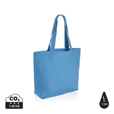 Picture of IMPACT AWARE™ 240 GSM RCANVAS SHOPPER W & POCKET in Tranquil Blue.