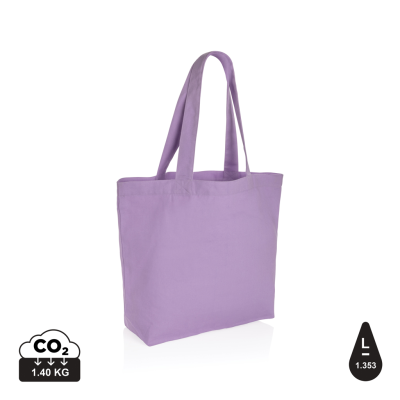 Picture of IMPACT AWARE™ 240 GSM RCANVAS SHOPPER W & POCKET in Lavender.