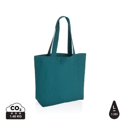 Picture of IMPACT AWARE™ 240 GSM RCANVAS SHOPPER W & POCKET in Verdigris.