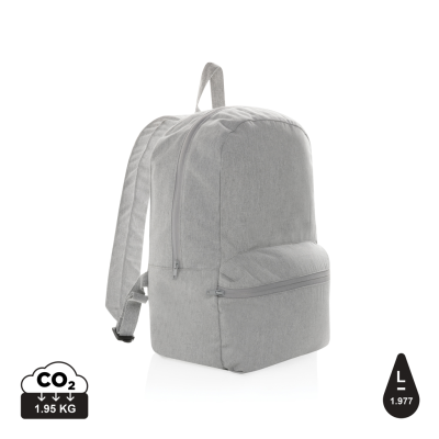 Picture of IMPACT AWARE™ 285 GSM RCANVAS BACKPACK RUCKSACK UNDYED in Grey.