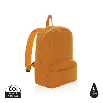 Picture of IMPACT AWARE™ 285 GSM RCANVAS BACKPACK RUCKSACK in Sundial Orange.