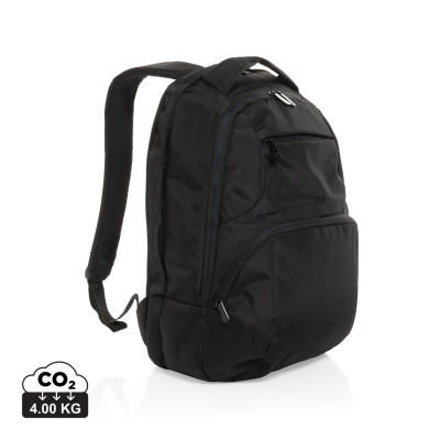 Picture of IMPACT AWARE™ UNIVERSAL LAPTOP BACKPACK RUCKSACK in Black.