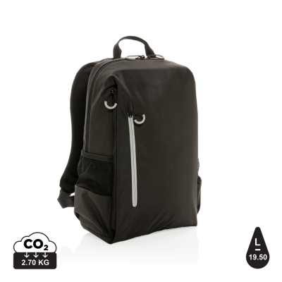 Picture of IMPACT AWARE™ LIMA 15,6 INCH RFID LAPTOP BACKPACK RUCKSACK in Black, White