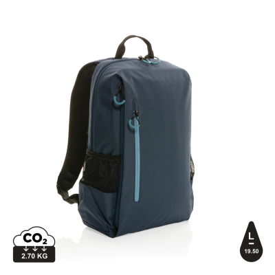 Picture of IMPACT AWARE™ LIMA 15,6 INCH RFID LAPTOP BACKPACK RUCKSACK in Navy, Blue.