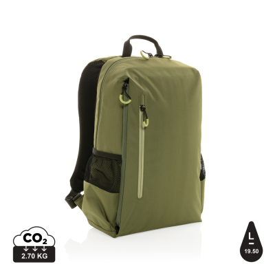 Picture of IMPACT AWARE™ LIMA 15,6 INCH RFID LAPTOP BACKPACK RUCKSACK in Green.