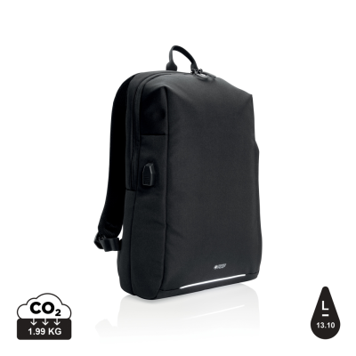 Picture of SWISS PEAK AWARE™ RFID AND USB a LAPTOP BACKPACK RUCKSACK in Black