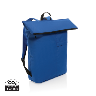 Picture of DILLON AWARE™ RPET LIGHTWEIGHT FOLDING BACKPACK RUCKSACK in Royal Blue.