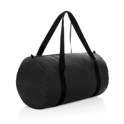 Picture of DILLON AWARE™ RPET FOLDING SPORTS BAG in Black.