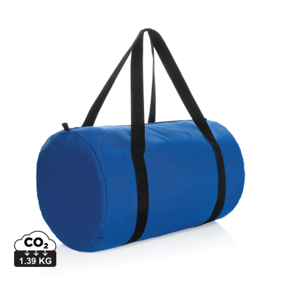 Picture of DILLON AWARE™ RPET FOLDING SPORTS BAG in Royal Blue