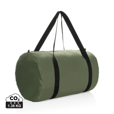 Picture of DILLON AWARE™ RPET FOLDING SPORTS BAG in Green