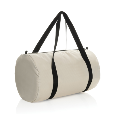 Picture of DILLON AWARE™ RPET FOLDING SPORTS BAG in Off White.