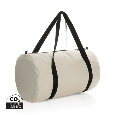 Picture of DILLON AWARE™ RPET FOLDING SPORTS BAG in Off White.