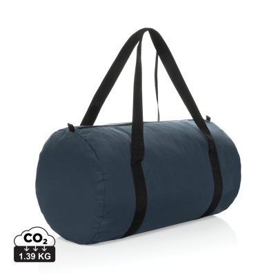 Picture of DILLON AWARE™ RPET FOLDING SPORTS BAG in Navy.