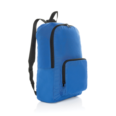 Picture of DILLON AWARE™ RPET FOLDING CLASSIC BACKPACK RUCKSACK in Royal Blue