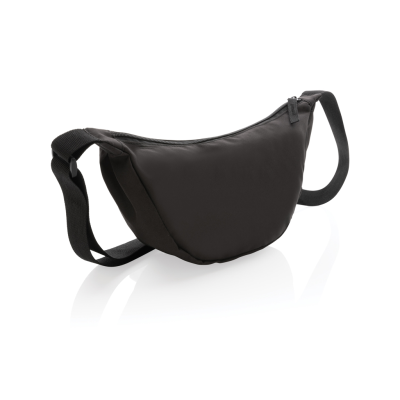 Picture of CRESCENT AWARE™ RPET HALF MOON SLING BAG in Black.