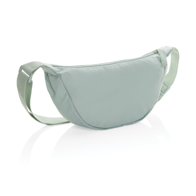 Picture of CRESCENT AWARE™ RPET HALF MOON SLING BAG in Iceberg Green.
