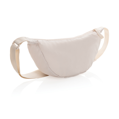 Picture of CRESCENT AWARE™ RPET HALF MOON SLING BAG in Beige.