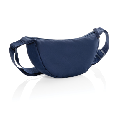 Picture of CRESCENT AWARE™ RPET HALF MOON SLING BAG in Navy.