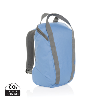 Picture of SIENNA AWARE™ RPET EVERYDAY 14 INCH LAPTOP BACKPACK RUCKSACK in Light Blue.