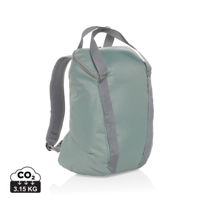 Picture of SIENNA AWARE™ RPET EVERYDAY 14 INCH LAPTOP BACKPACK RUCKSACK in Green.