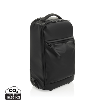 Picture of SWISS PEAK OSLO RCS WHEELED DUFFLE BACKPACK RUCKSACK in Black
