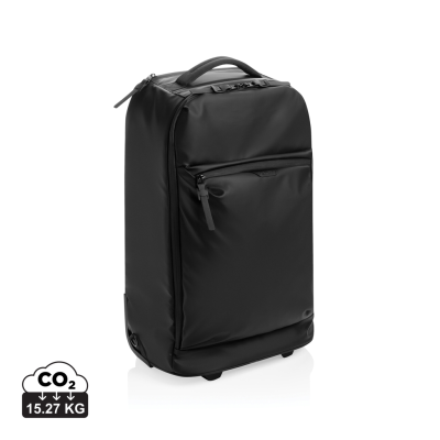 Picture of SWISS PEAK OSLO RCS WHEELED DUFFLE BACKPACK RUCKSACK CABIN PROOF in Black