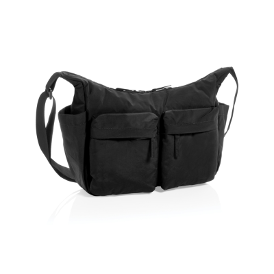 Picture of KENTO URBAN RCS RECYCLED NYLON PADDED CROSSOVER BAG in Black