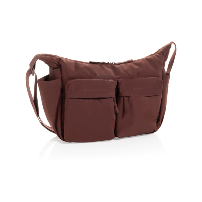 Picture of KENTO URBAN RCS RECYCLED NYLON PADDED CROSSOVER BAG in Burgundy