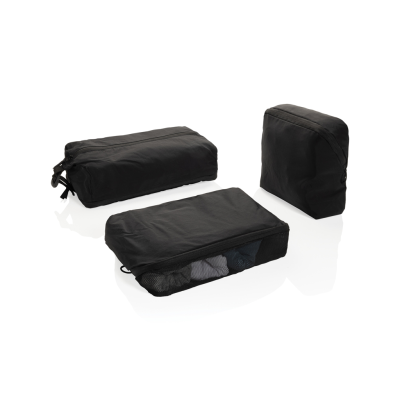 Picture of KENTO URBAN RCS RECYCLED NYLON PACKING CUBE SET in Black