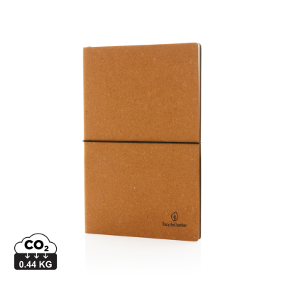 Picture of A5 BONDED LEATHER NOTE BOOK in Brown.