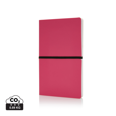 Picture of DELUXE SOFTCOVER A5 NOTE BOOK in Pink