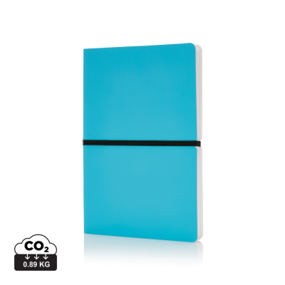 Picture of DELUXE SOFTCOVER A5 NOTE BOOK in Blue.