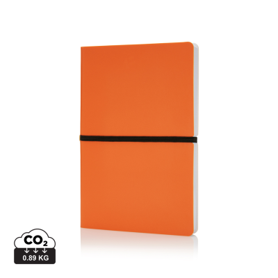 Picture of DELUXE SOFTCOVER A5 NOTE BOOK in Orange