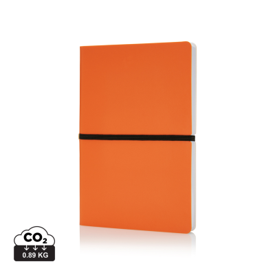 Picture of DELUXE SOFTCOVER A5 NOTE BOOK in Orange.