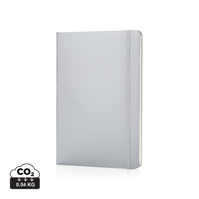 CLASSIC HARDCOVER NOTE BOOK A5 in Silver.