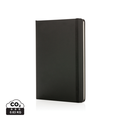 Picture of STANDARD HARDCOVER PU NOTE BOOK A5 in Black.