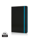 Picture of DELUXE HARDCOVER A5 NOTE BOOK with Colour Side in Blue, Black