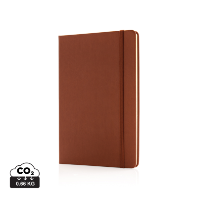 Picture of DELUXE HARDCOVER PU A5 NOTE BOOK in Brown
