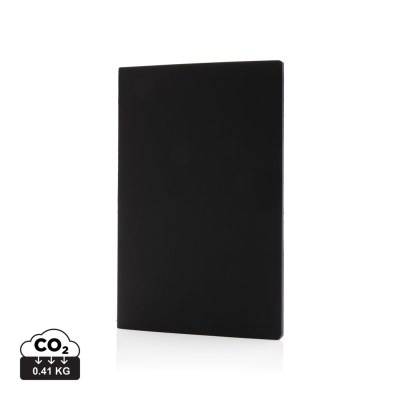 SOFTCOVER PU NOTE BOOK with Colored Edge in Blue.