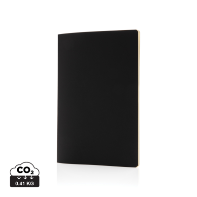 Picture of SOFTCOVER PU NOTE BOOK with Colored Edge in White