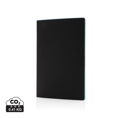 Picture of SOFTCOVER PU NOTE BOOK with Colored Edge in Blue