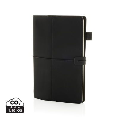 Picture of DAILY NOTES BINDER 3 in 1 Refillable PU Note Book in Black