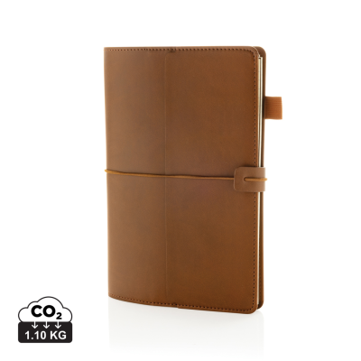Picture of DAILY NOTES BINDER 3 in 1 Refillable PU Note Book in Brown