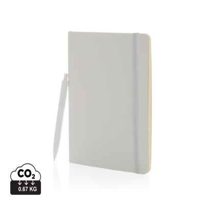 Picture of ANTIMICROBIAL A5 SOFTCOVER NOTE BOOK AND PEN SET