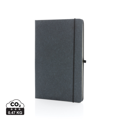 BONDED LEATHER HARDCOVER NOTE BOOK A5 in Grey.