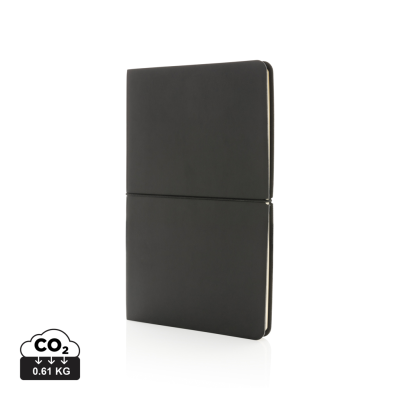 Picture of MODERN DELUXE SOFTCOVER A5 NOTE BOOK in Black.