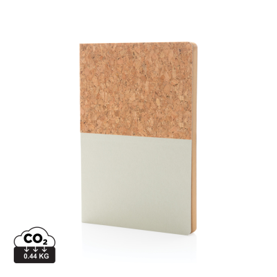 Picture of A5 CORK & KRAFT NOTE BOOK in Off White